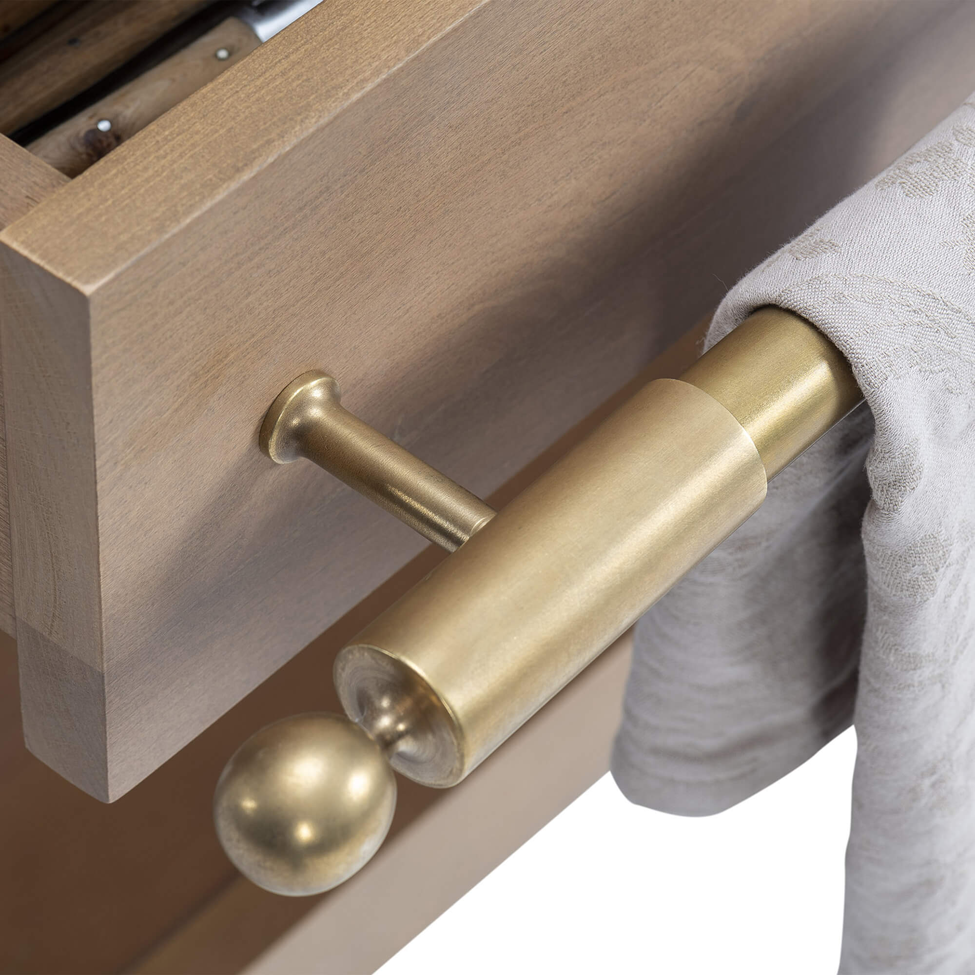 Towel Bar Brushed Brass Link