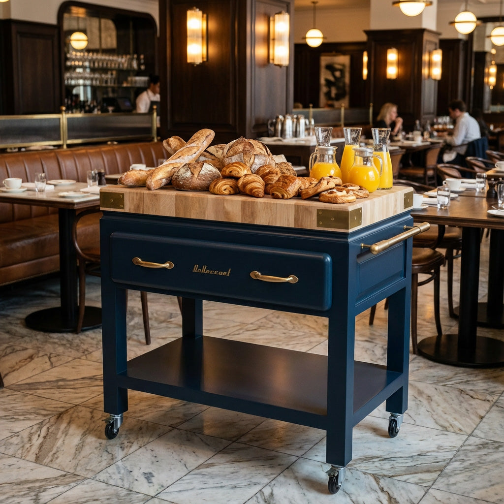 SAINT OUEN « Le » Butcher Block Trolley